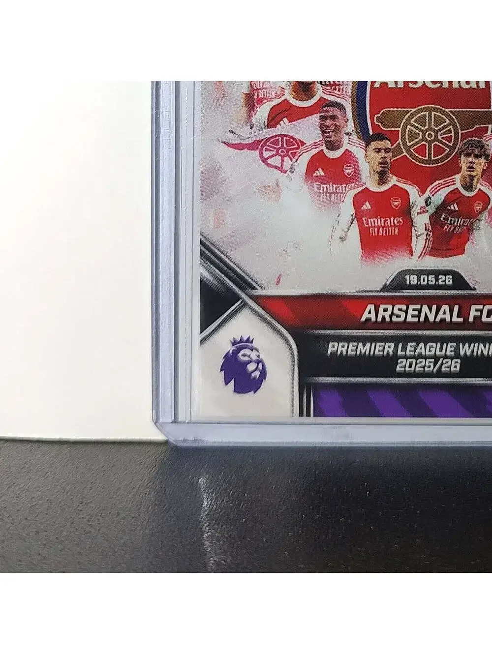 Arsenal FC 2025-26 Topps Now Premier League Winners Team Soccer #199 Card